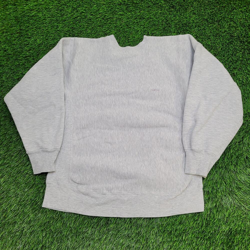 Vintage 90s Oshkosh B-Gosh Sweatshirt Women Large 21x25 Gray